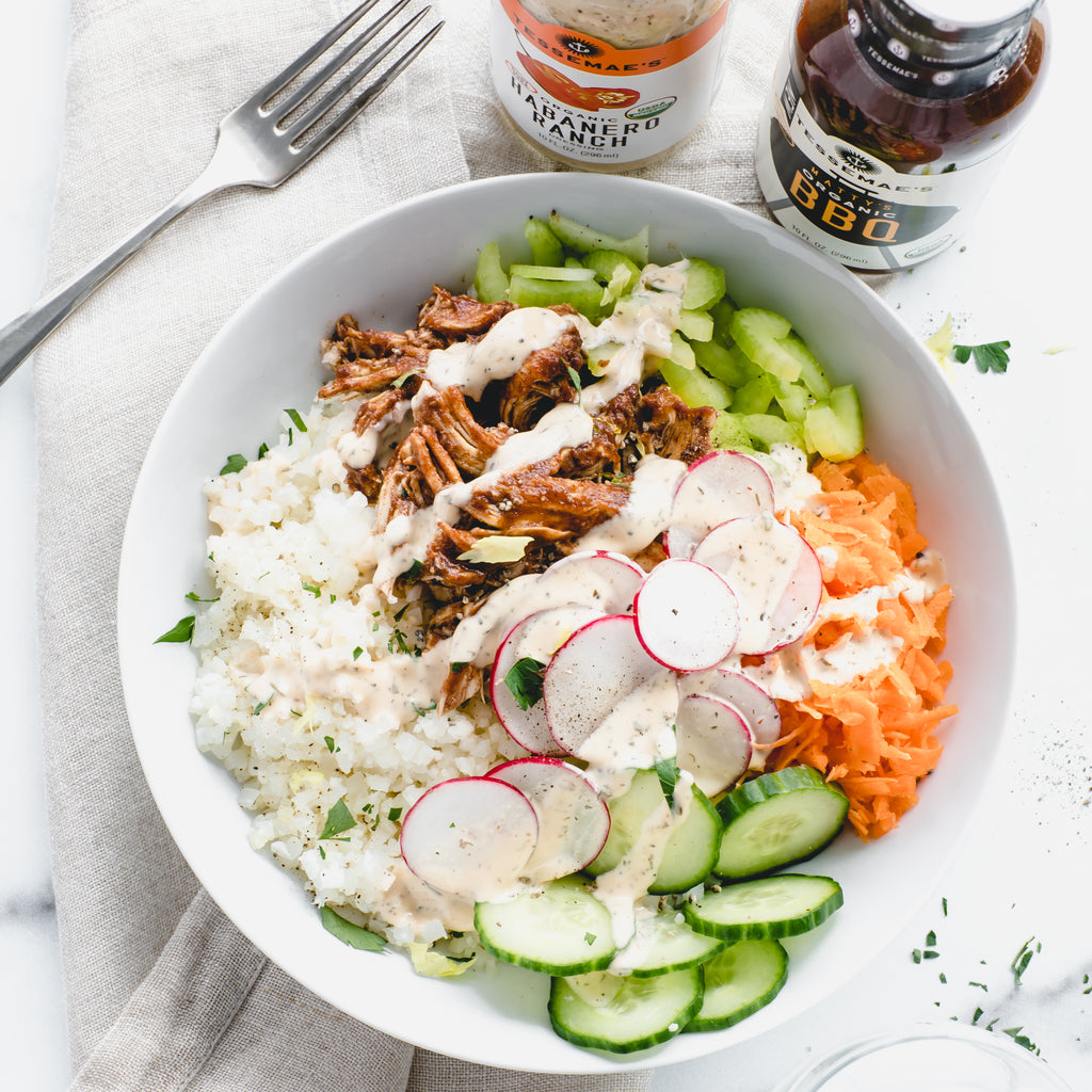 Spicy BBQ Chicken Buddha Bowl