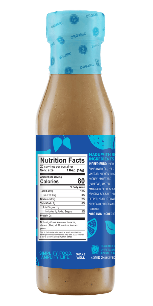 Organic Classic Greek- Nutrition Facts Panel
